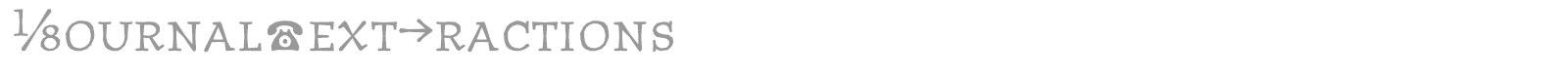 JournalTextFractions font preview